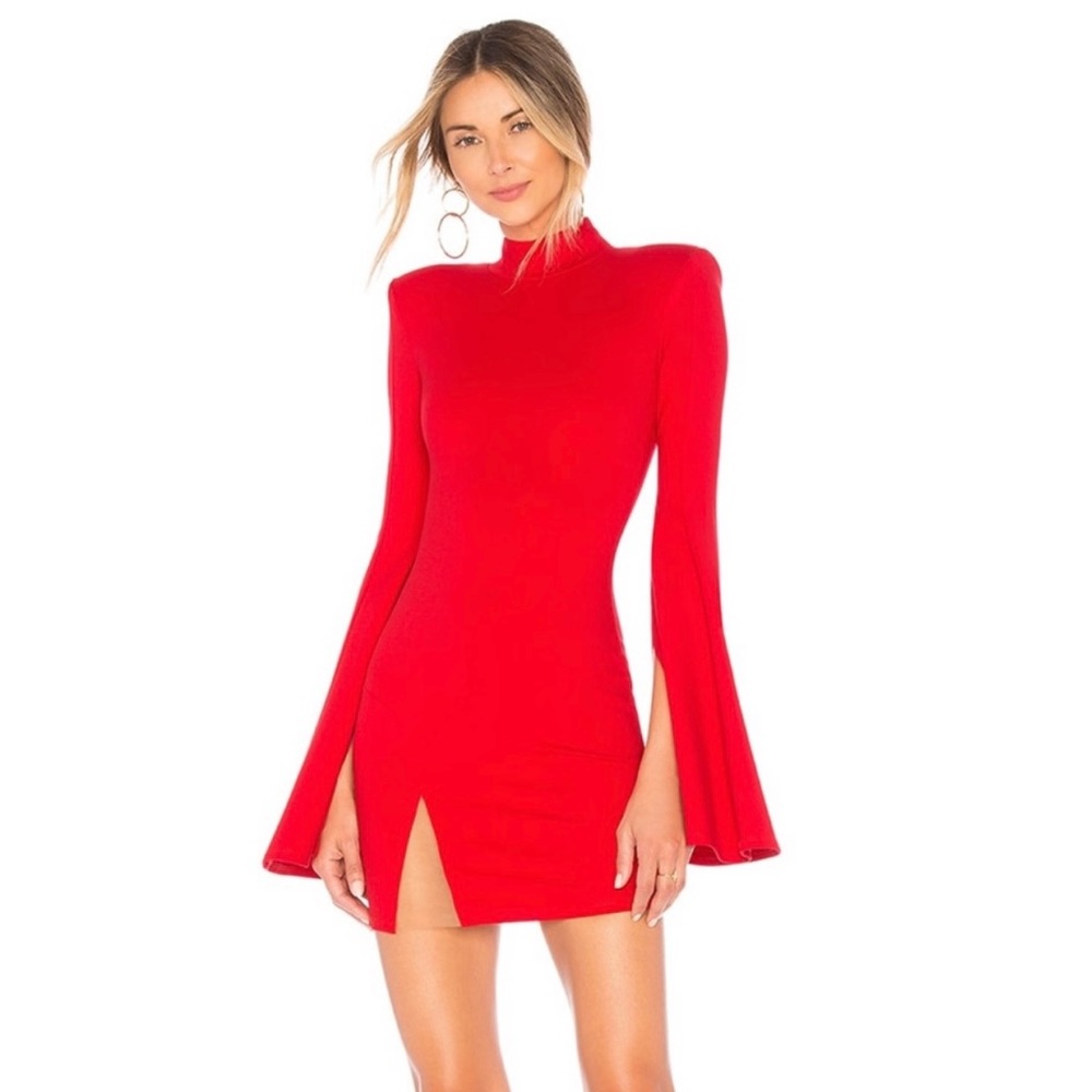 × REVOLVE Mr. Gibson Mini Dress in Red
- Michael Costello